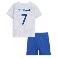 Frankreich Antoine Griezmann #7 Fußballbekleidung Auswärtstrikot Kinder WM 2022 Kurzarm (+ kurze hosen)